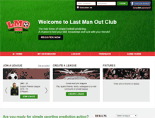 Tablet Screenshot of lastmanoutclub.com